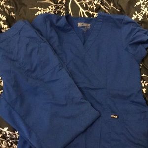 Greys Anatomy Scrub Set Royal Blue
